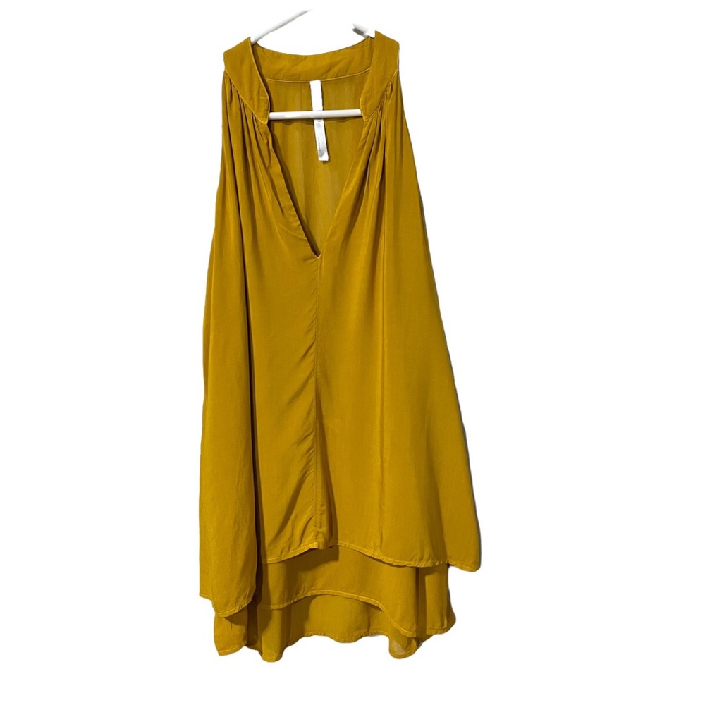 True To Myself Women’s High Low Sleeveless Curry Tunic Style Cochella Sz Large